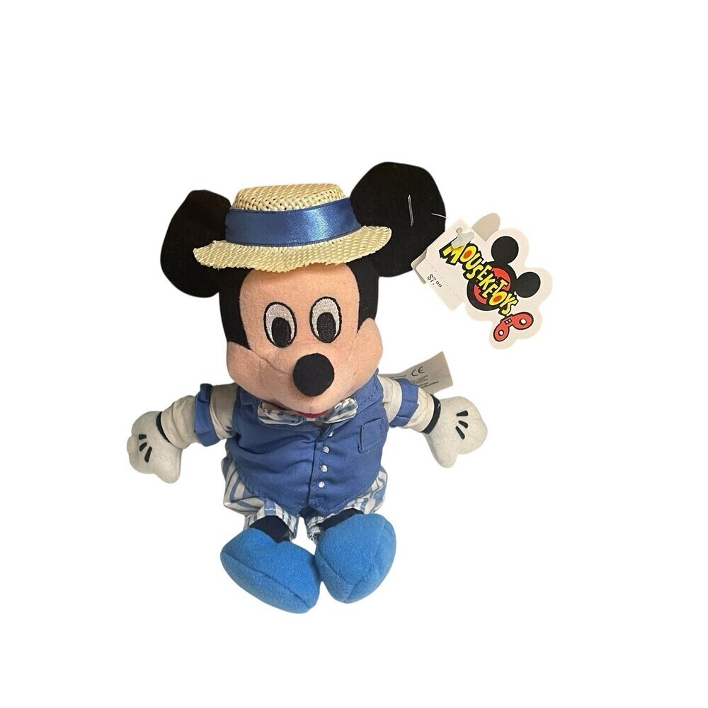Minnie Mouse Disneyland QUARTET bean bag plush beanie mouseketoy Tag